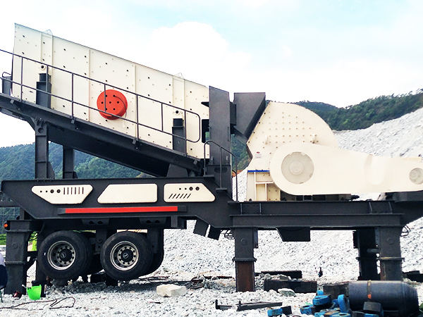 移動式鵝卵石破碎、制砂機