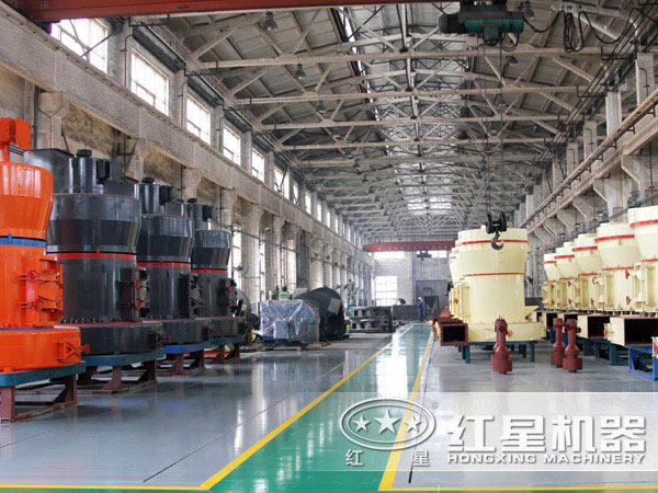 石頭磨粉機車間一角 石頭磨粉機車間一角