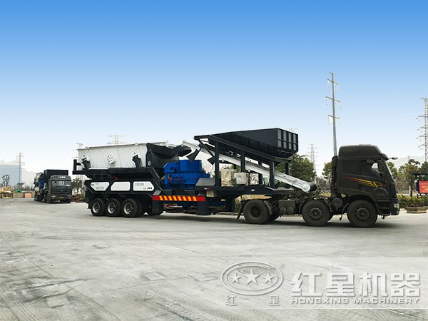 車載移動式打砂機發(fā)貨現(xiàn)場