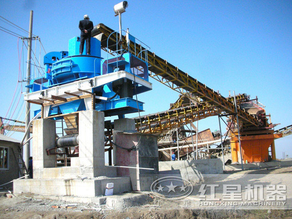 建筑垃圾制砂生產(chǎn)現(xiàn)場(chǎng)