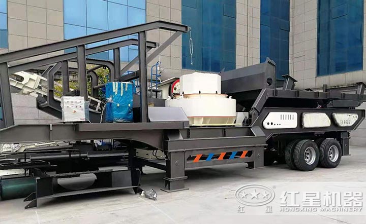 移動式制砂機可直接開到作業場地，方便作業