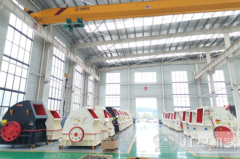 紅星機器石子破碎機生產(chǎn)車間實拍